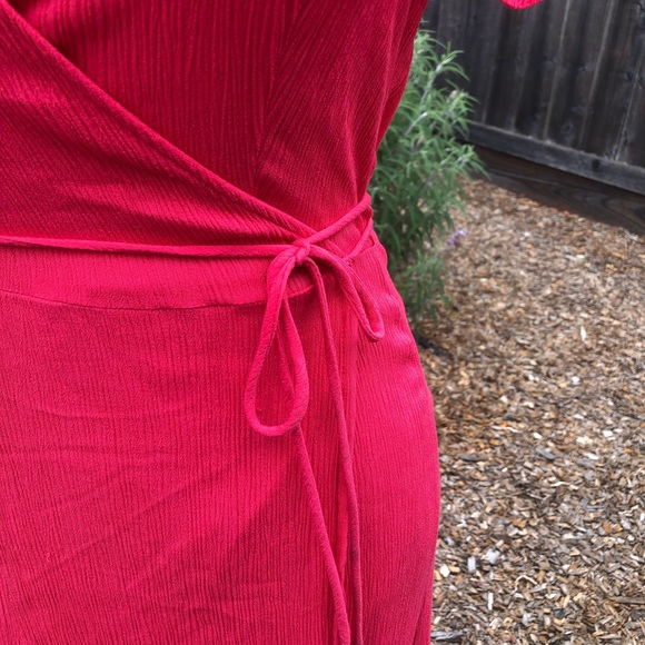 Lulus Much Obliged Maxi Wrap Dress - Size Medium - Picture 6 of 16